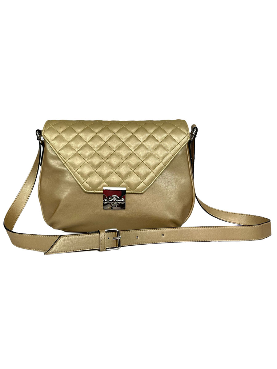 Γυναικεία τσάντα ώμου flap Ariadne SS21 Χρυσό - Hunter 