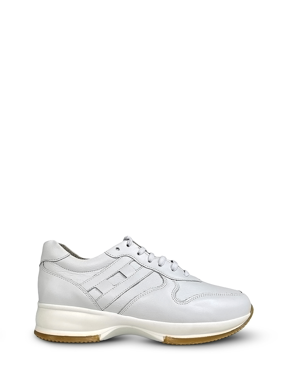 Γυναικείο Υπόδημα Δερμάτινο 4-sneakers Λευκό