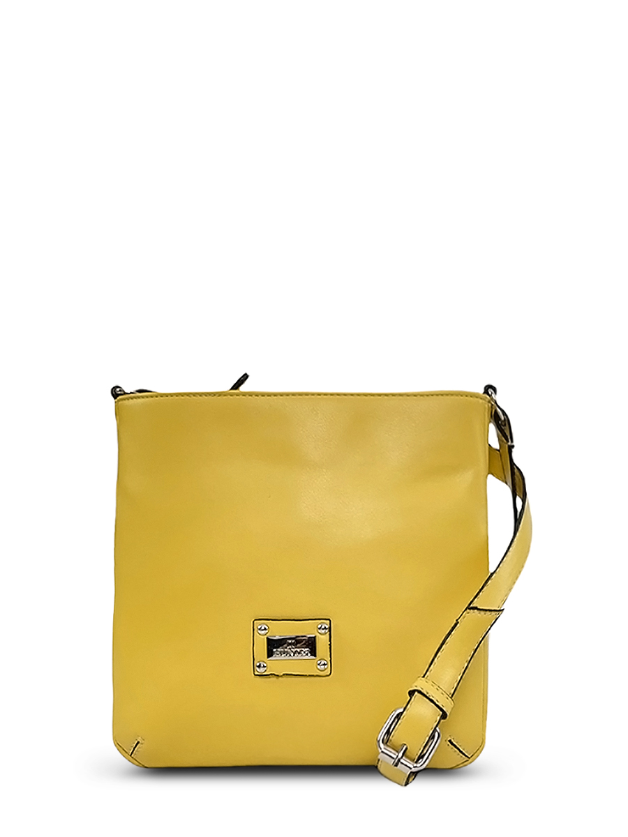 Γυναικεία τσάντα χιαστί Plain Κίτρινο