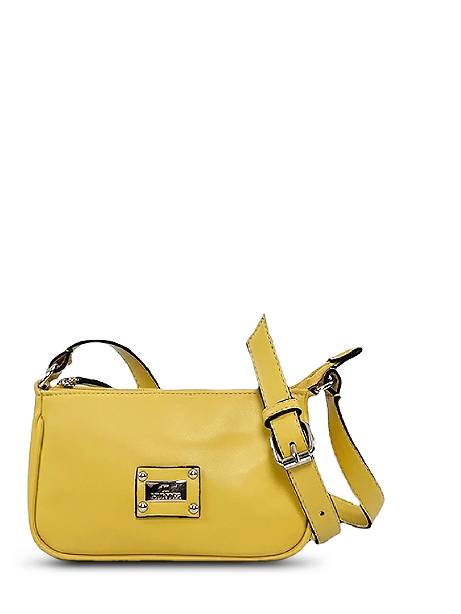 Γυναικεία τσάντα χιαστί mini Plain Κίτρινο
