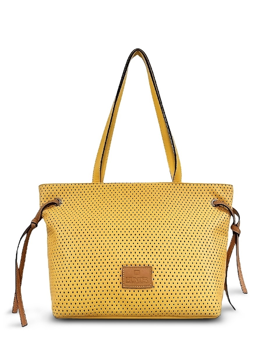 Γυναικεία τσάντα ώμου Lasercut Κίτρινο
