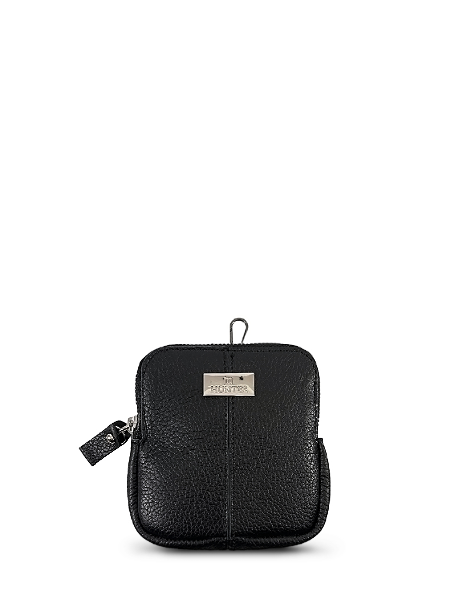 Γυναικείο πορτοφόλι δερμάτινο semi-square Μαύρο