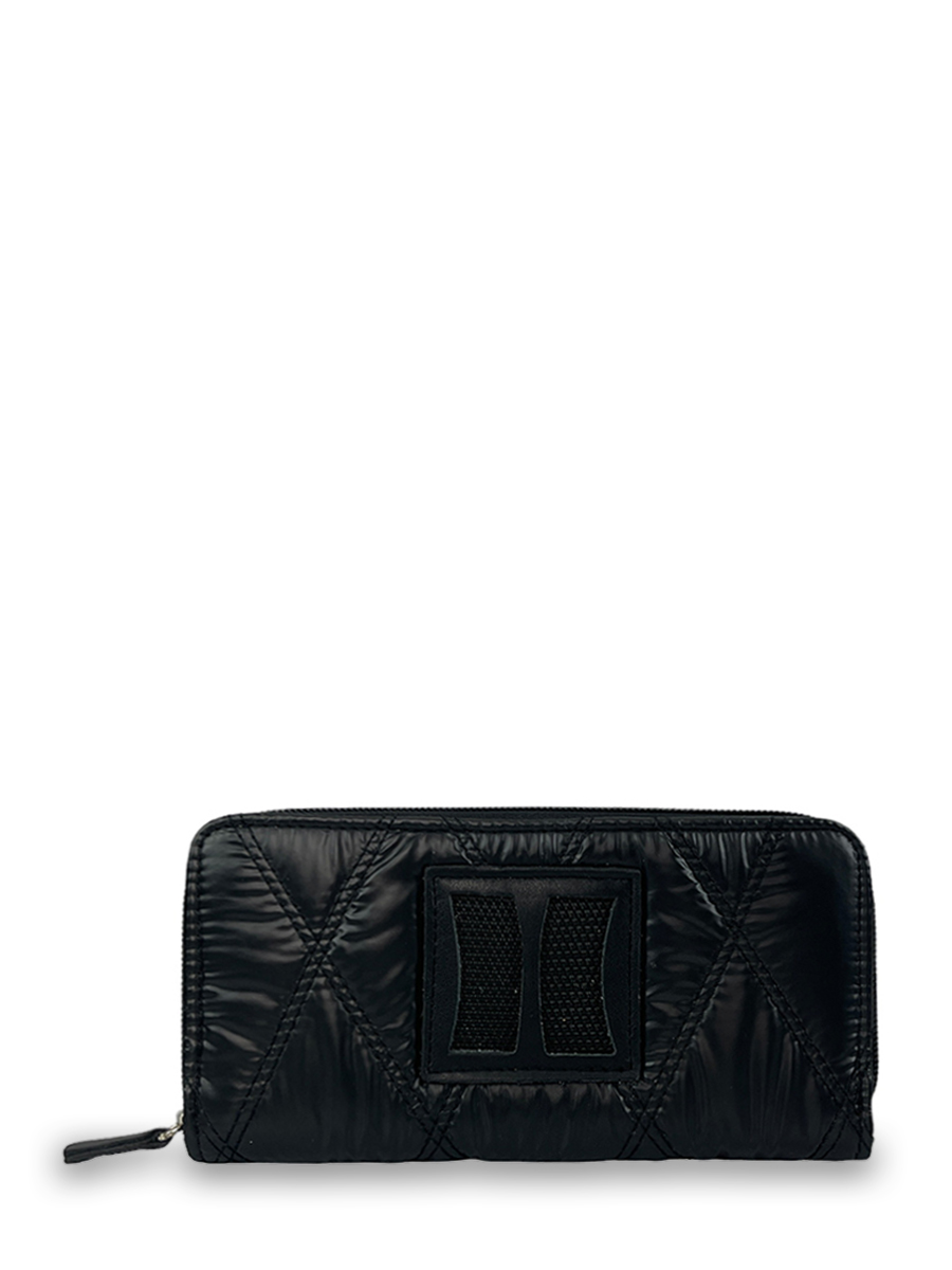 Γυναικείο πορτοφόλι extra Quilted Rombus Μαύρο