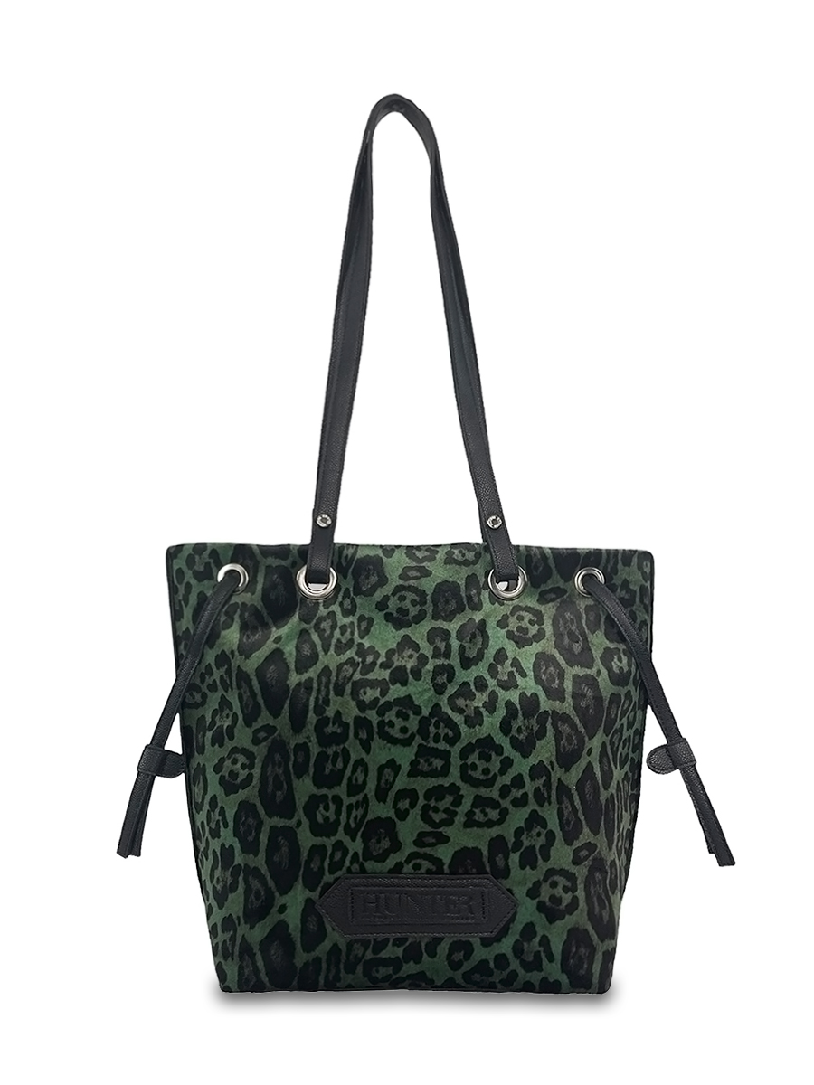 Γυναικεία τσάντα ώμου Velvet Leopard Πράσινο