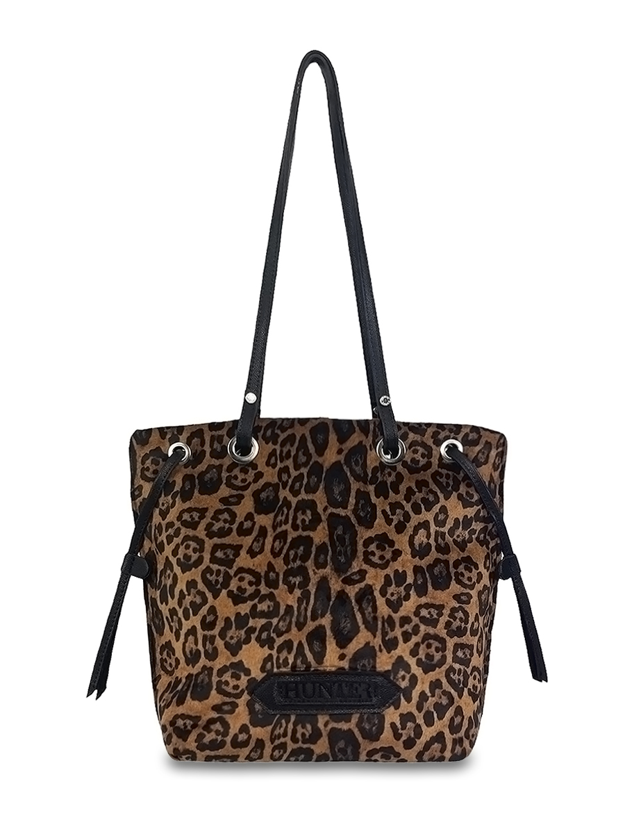 Γυναικεία τσάντα ώμου Velvet Leopard Καφέ