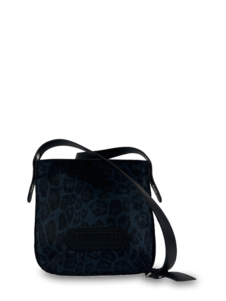 Γυναικεία τσάντα ταχυδρόμου Velvet Leopard Μαύρο