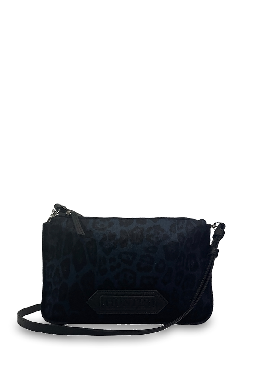 Γυναικεία τσάντα χιαστί Velvet Leopard Μαύρο