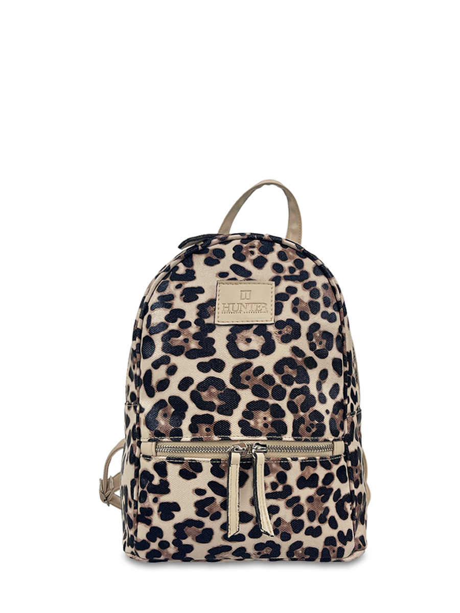 Γυναικεία τσάντα πλάτης Leopard Μπεζ