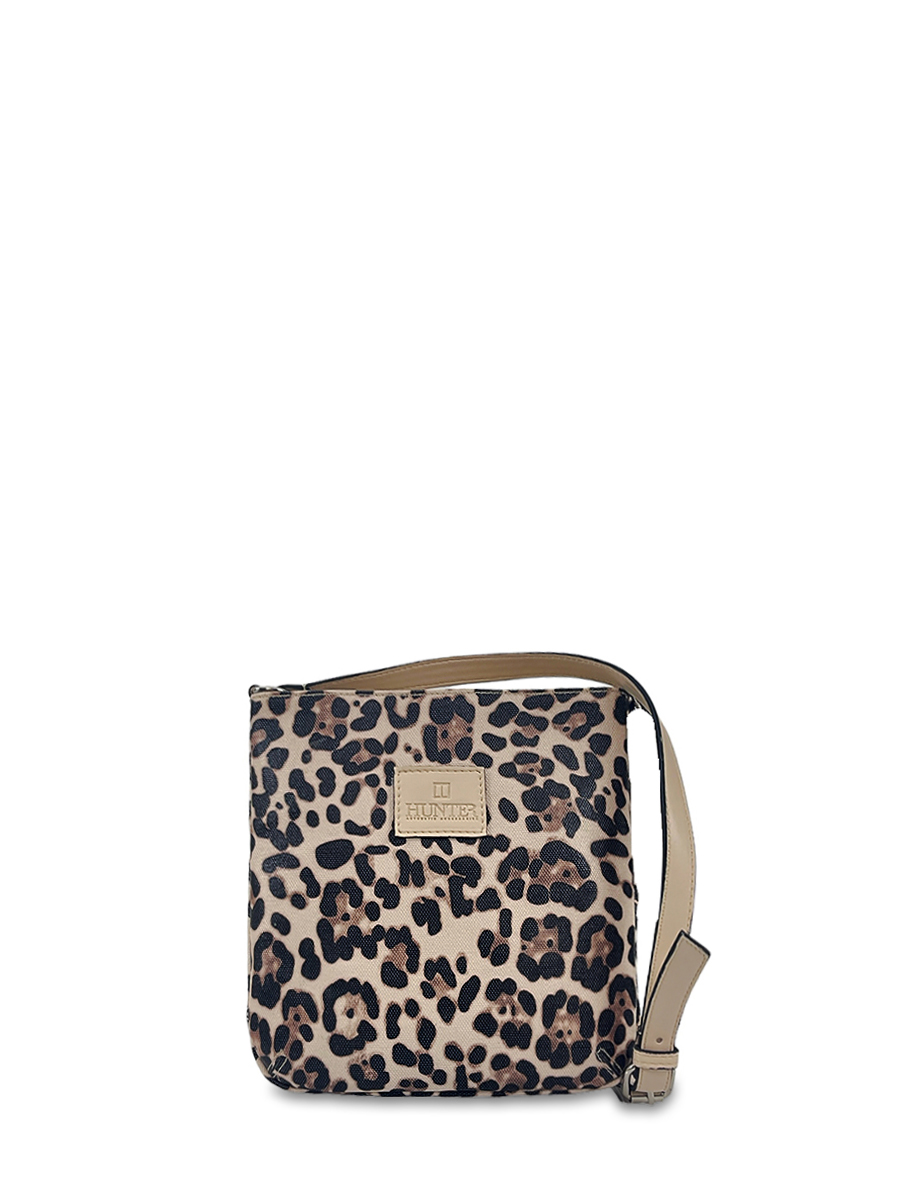 Γυναικεία τσάντα χιαστί Leopard Μπεζ