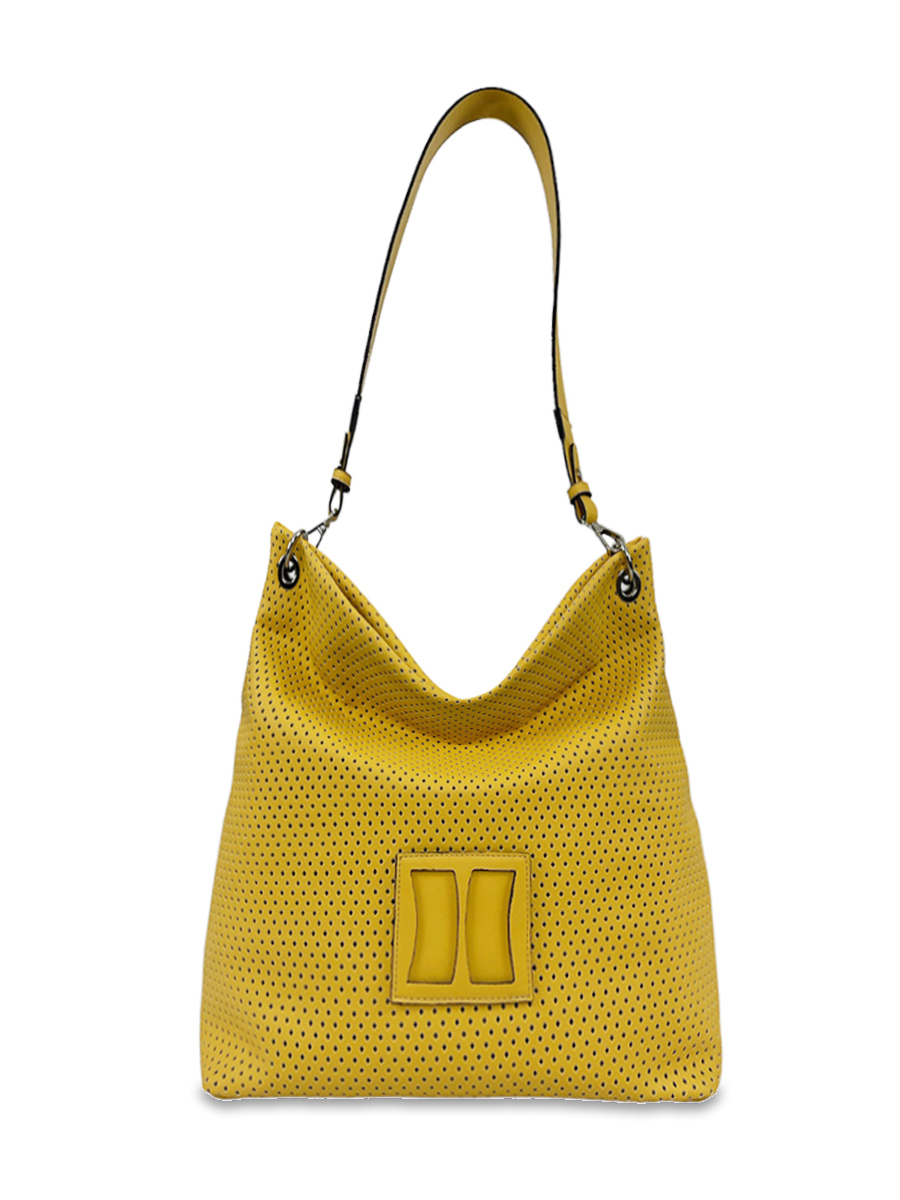 Γυναικεία τσάντα ώμου Drilled Κίτρινο