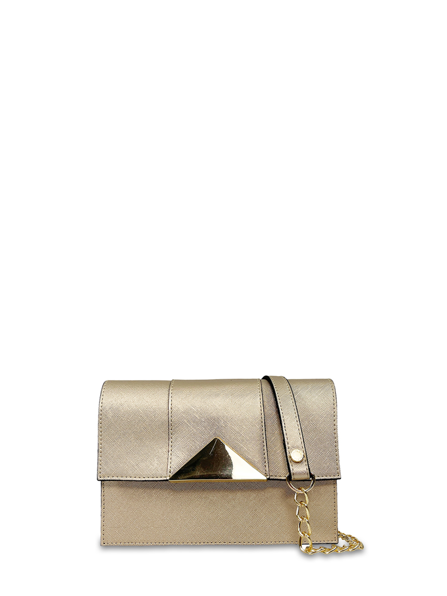 Γυναικεία τσάντα χιαστί square Xclusive Χρυσό