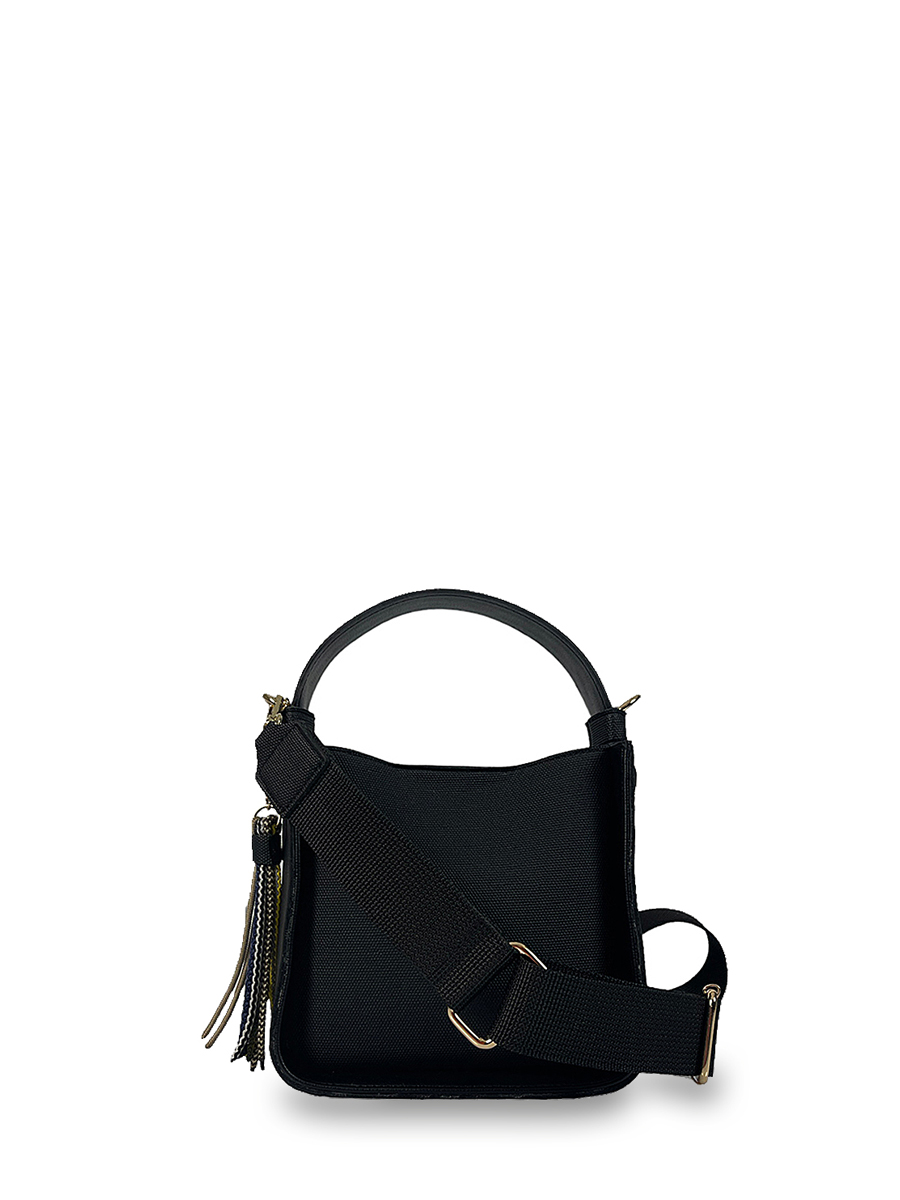 Γυναικεία τσάντα χιαστί mini boxy Venezia Μαύρο