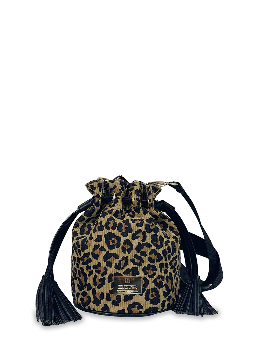 Γυναικεία τσάντα πουγκί Jungle Leopard Κάμελ