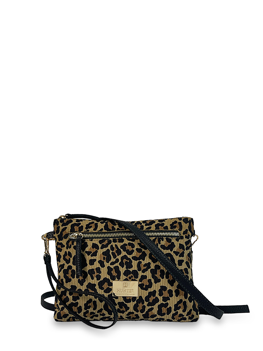 Γυναικεία τσάντα χειρός-χιαστί Jungle Leopard Κάμελ